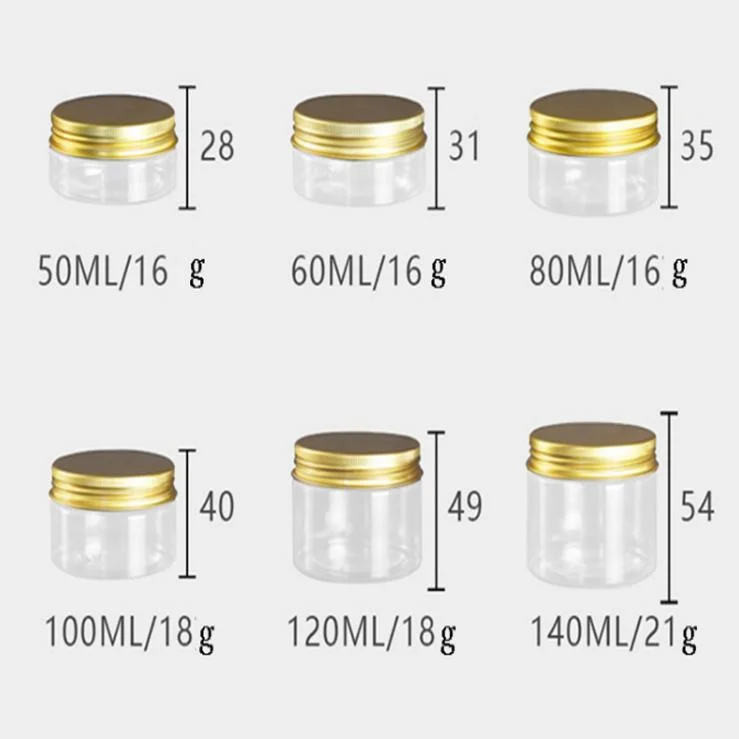 Food Grade Pet Container Plastic Jars for Peanut Butter Honey Cookie Cake Snacks Chips Nuts Grain Food Jars with Screw Top Lid