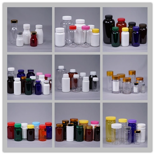 HDPE/Pet Square Plastic Medicine Bottle