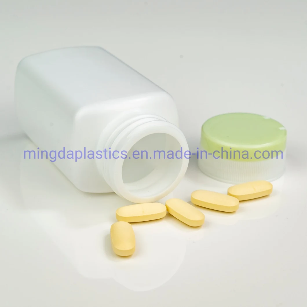 Eco-Friendly Square Customized Food Medicine Grade Empty Plastic 250ml HDPE Bottle