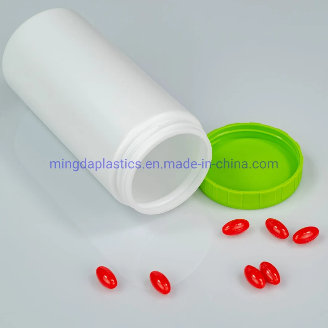 750ml Empty White Straight Sided White Plastic Pill/Tablets/Capsule HDPE Packaging Round Bottle Manufacturer