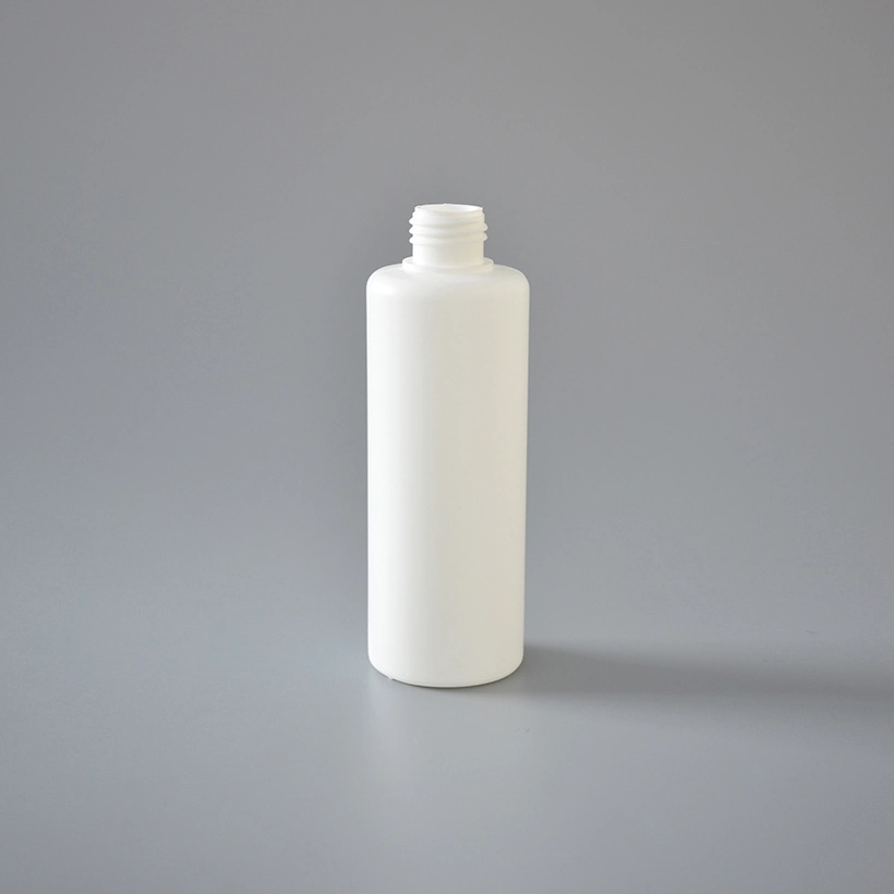 200ml Empty HDPE Lotion Squeeze Cosmetic Round White Color Plastic Bottles with Filp Top Cap