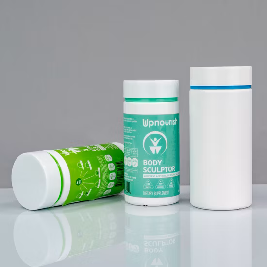 OEM 800ml HDPE 흑색 단백질 분말 약 플라스틱 용기 정제 약병 1% 할인