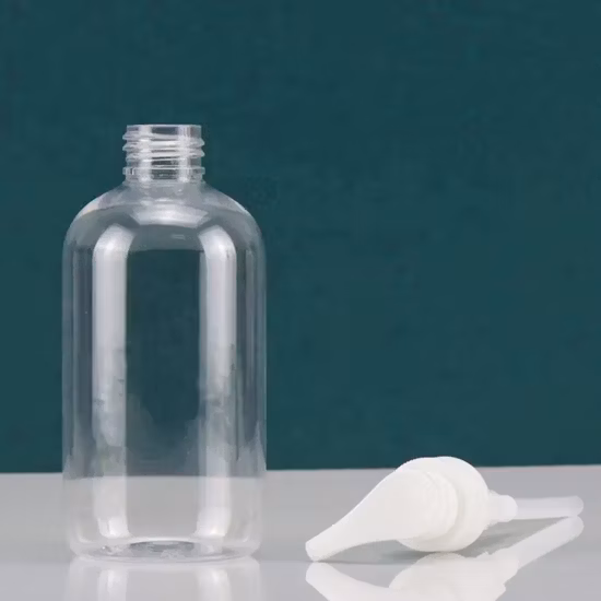 250ml, 350ml, 550ml 둥근 플라스틱 애완 동물 샴푸 로션 병